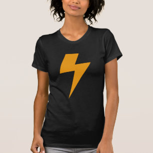 Camiseta Amarelo de Energia do Trovão Impresso