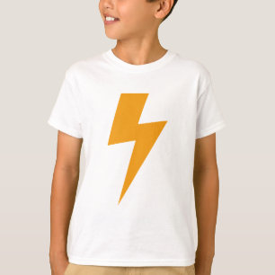 Camiseta Amarelo de Energia do Trovão Impresso
