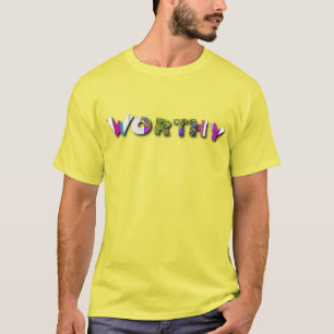 Camiseta Amarelo Digno Homens