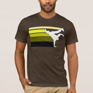 Camiseta Amarelo do inclinação de BBOY branco
