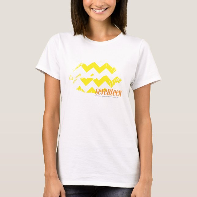 Camiseta Amarelo do ziguezague (Frente)