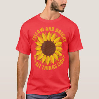 Camiseta Amarelo E Brilho E Tudo O Que É Jardinagem Leve