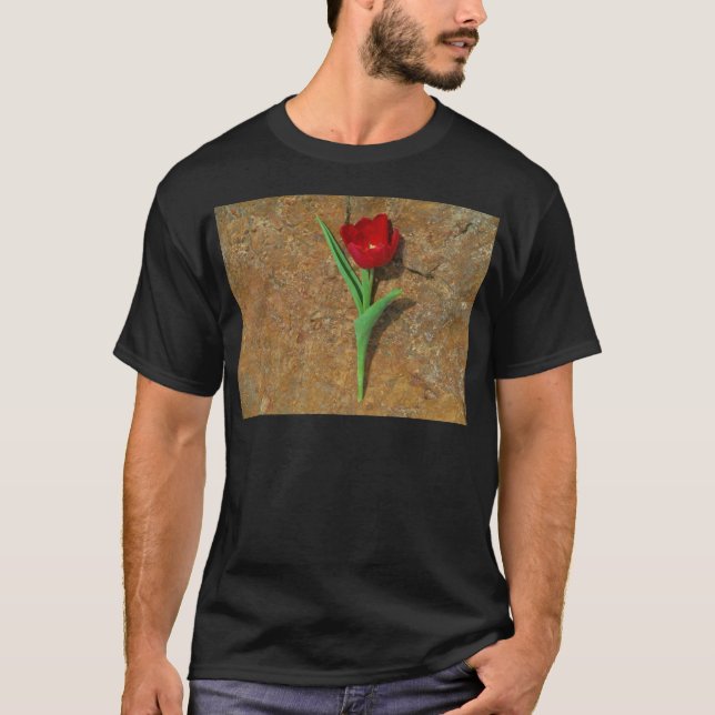 Camiseta amarelo e Red Tulip (Frente)