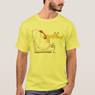 Camiseta Amarelo em vez olá! da resposta do telefone