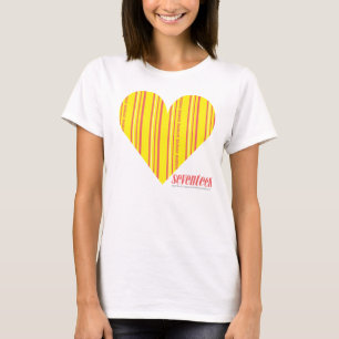 Camiseta Amarelo fino 3 das listras