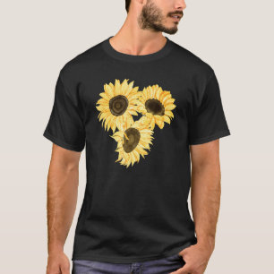 Camiseta Amarelo Floral de Girassol Positividade 1
