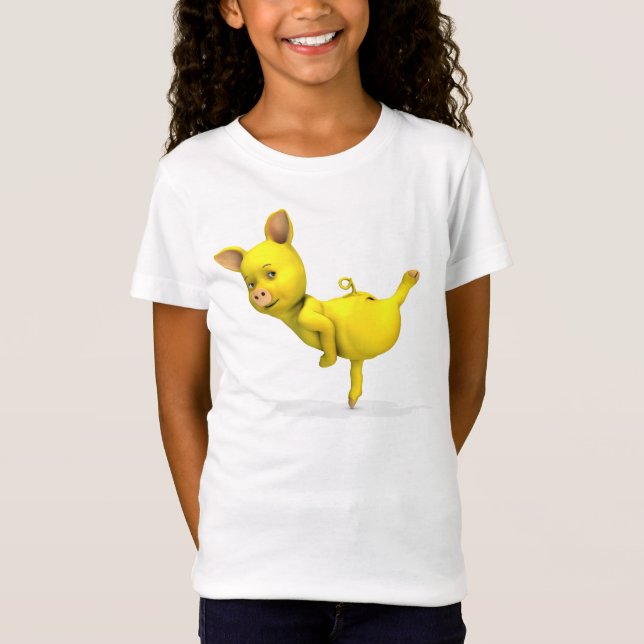 Camiseta Amarelo Pig Árabe (Frente)