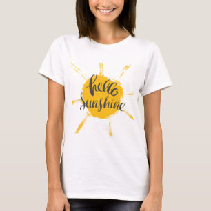 Camiseta Amarelo Sol Desenho Alô Imagem Sunshine