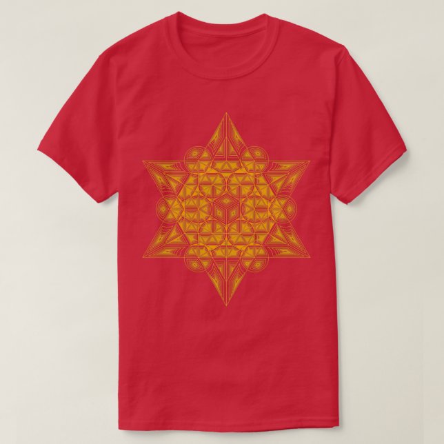 Camiseta Amarelo Supercubo Sagrado (Frente do Design)