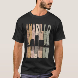 Camiseta Amarelo Vintage Amarillo Texas Retro Céu de Amaril