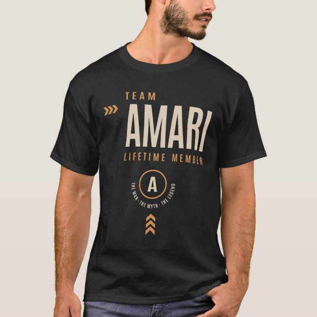 Camiseta Amari Personalizado Name - Engraçado Amari (Frente)