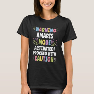 Camiseta AMARIS Nome Personalizado Divertido Fofo Personali