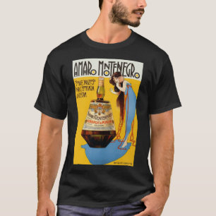 Camiseta Amaro Montenegro Vintage Comida&amp;Beber T- Cláss