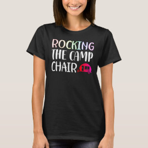 Camiseta Amarrando A Cadeira Do Campo Acampando Para Crianç