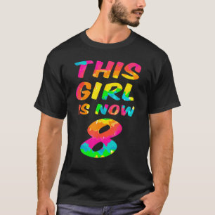 Camiseta Amarrando Garota Filha do 8º Aniversário