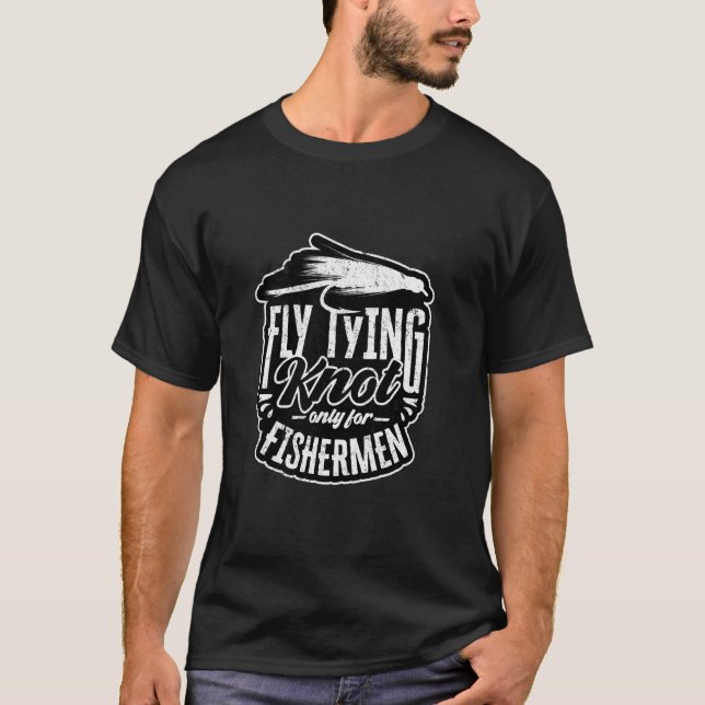 Camiseta Amarrar Mosca Lançamento de Mosca Amarrador de Mos (Frente)