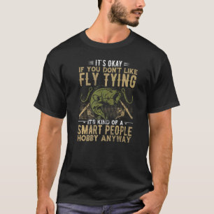 Camiseta Amarrar Mosca Pessoas Inteligentes Pescando Peixes