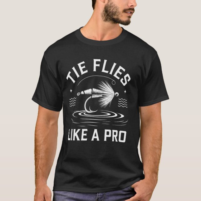 Camiseta Amarre Mosca Como Um Profissional, Lançamento de M (Frente)
