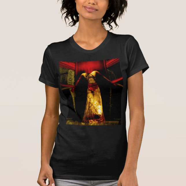 Camiseta Amarre para baixo o diabo (Frente)