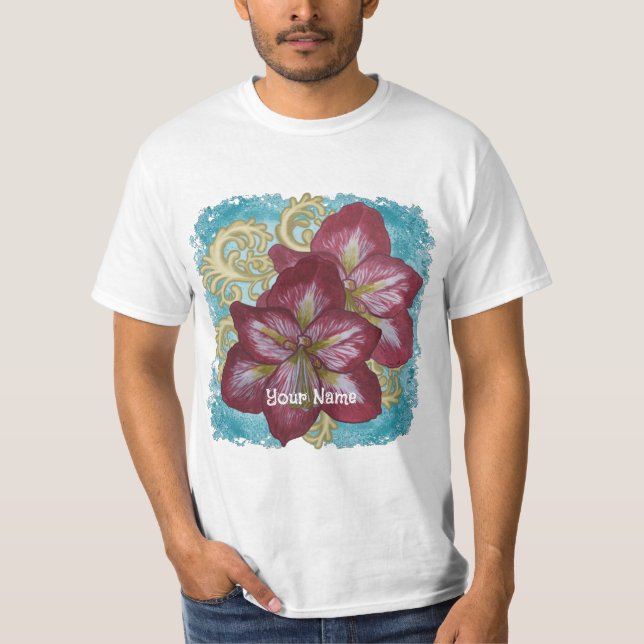 Camiseta Amaryllis flores Rondo (Frente)
