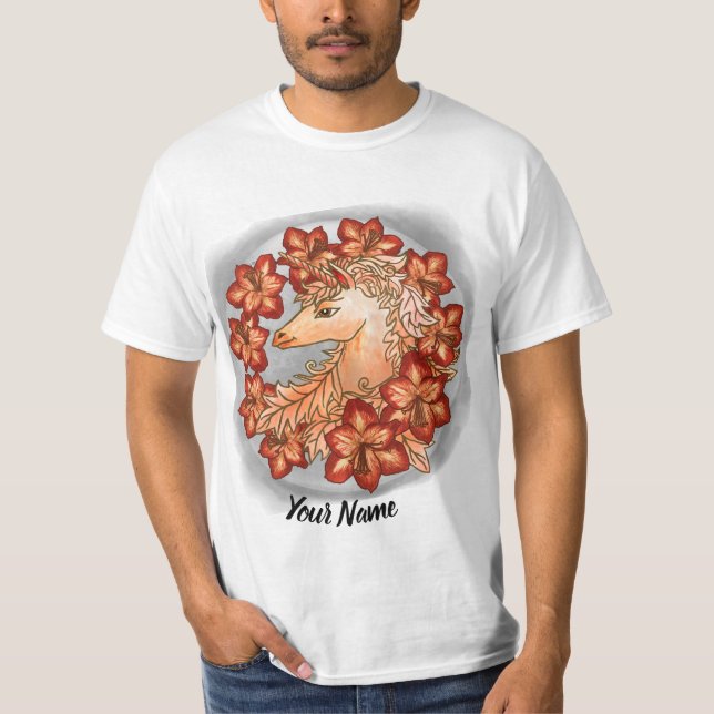 Camiseta Amaryllis Unicórnio  (Frente)