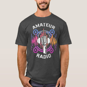 Camiseta Amateur Ham Rádio Operador Frequência Engraçado