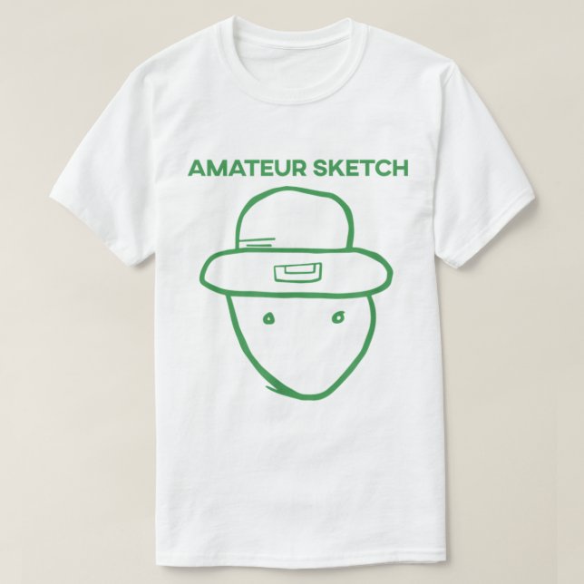 Camiseta Amateur Leprechaun Sketch Mobile Alabama, Rua Patr (Frente do Design)