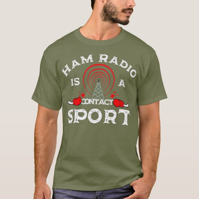 Camiseta Amateur Radio Funny Ham Radio Design (Frente)