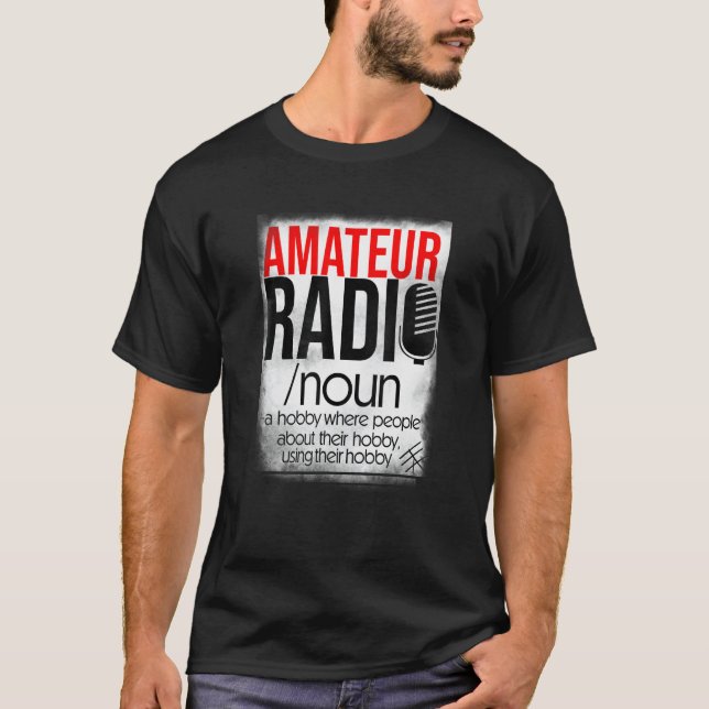Camiseta Amateur Radio Hobby  for HAM Operators (Frente)