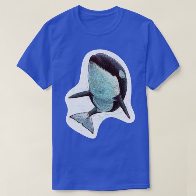 Camiseta Amaya the Killer Whale Scribble (Frente do Design)