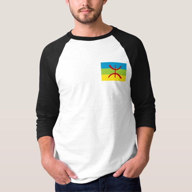 Camiseta Amazigh Flag Gift Berber Flag Kabyles (Frente)
