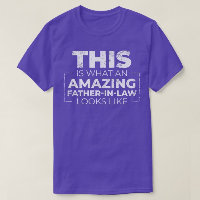 Camiseta Amazing Father In Law  Family Son Daughter Father' (Frente do Design)