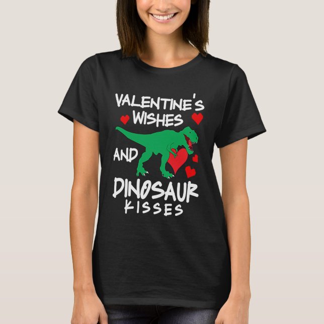 Camiseta Amazing love apparel heart wishes and dinosaur kis (Frente)