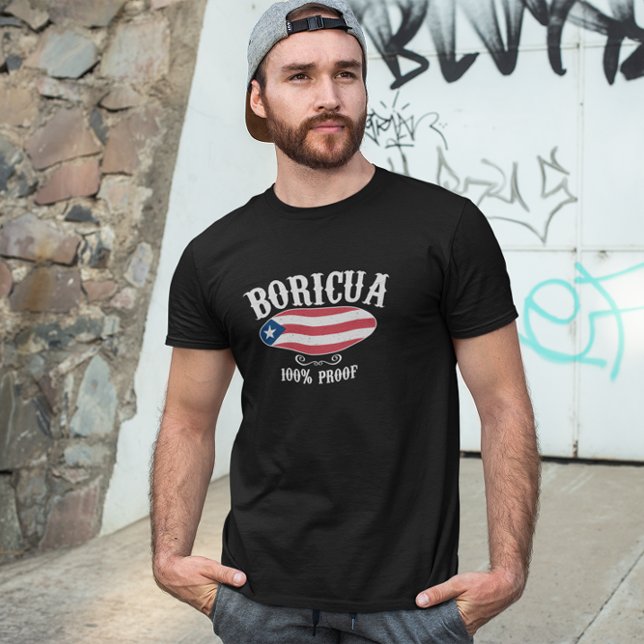 Camiseta Amazing Puerto Rico Logo Shirt (rustic boricua puerto rico logo t shirt)