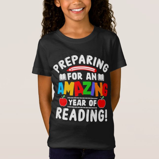 Camiseta Amazing Year of Reading Back To School Gift Studen (Frente)