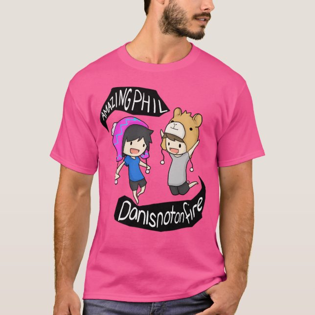 Camiseta Amazingphil E Danish notonfire (Frente)