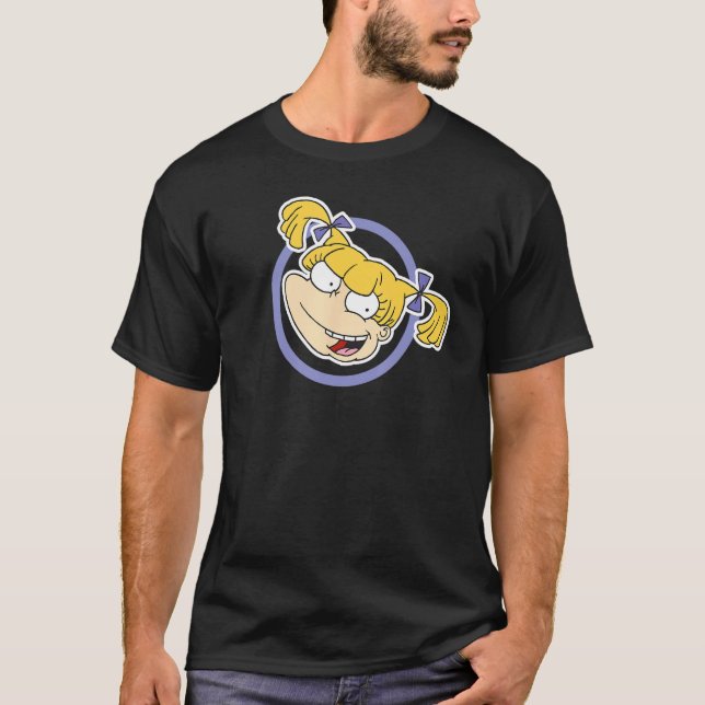 Camiseta Amazon Essentials Rugrats Angelica Pickles Circle  (Frente)