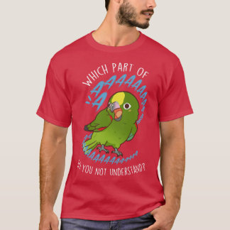 Camiseta Amazon Parrot Aaaa, coroado de amarelão