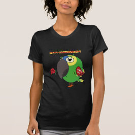 Camiseta Amazônia, papagaio feminino