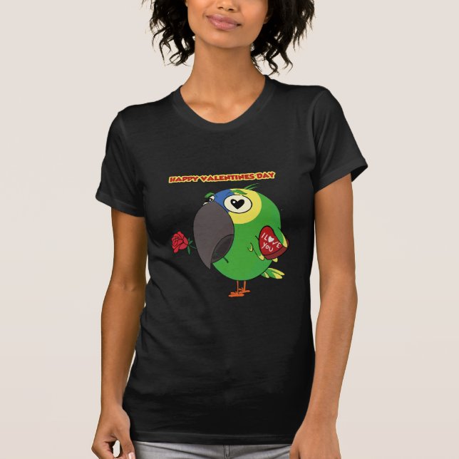 Camiseta Amazônia, papagaio feminino (Frente)