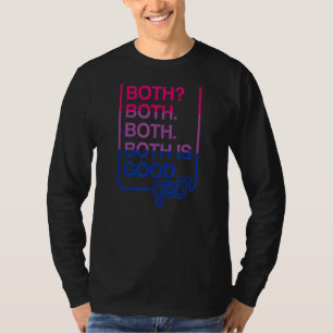 Camiseta Ambas São Uma Boa Folha De Bandeira Do Orgulho Bis