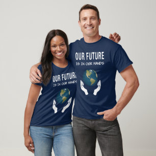 Camiseta Ambientalismo Nosso Futuro Está Em Nossas Mãos