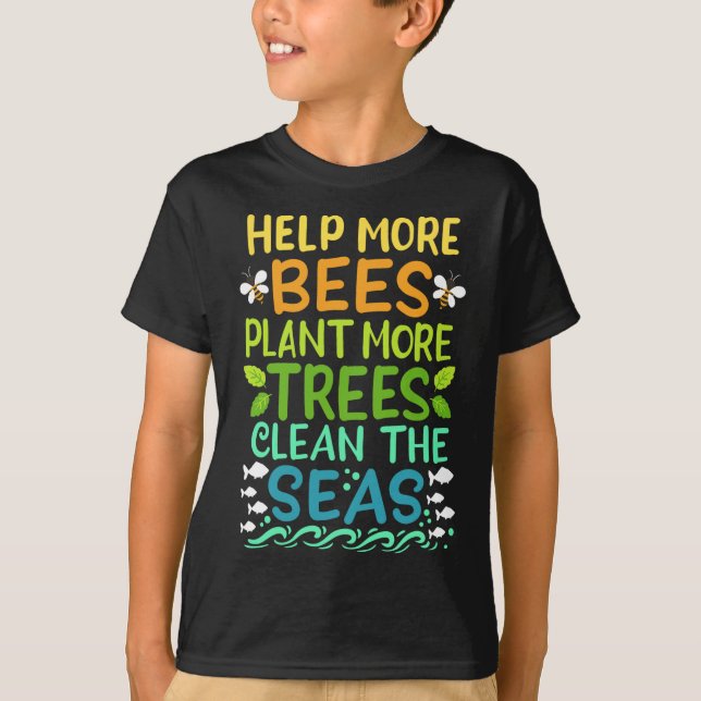 Camiseta Ambientalista do Dia da Terra (Frente)
