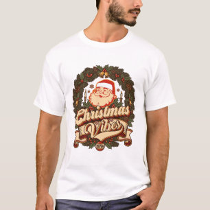 Camiseta Ambiente Natalino Coroa do Papai Noel Sinetas