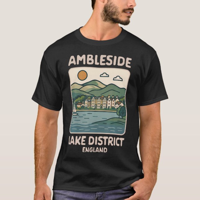 Camiseta Ambleside Lake District Inglaterra Viagem (Frente)