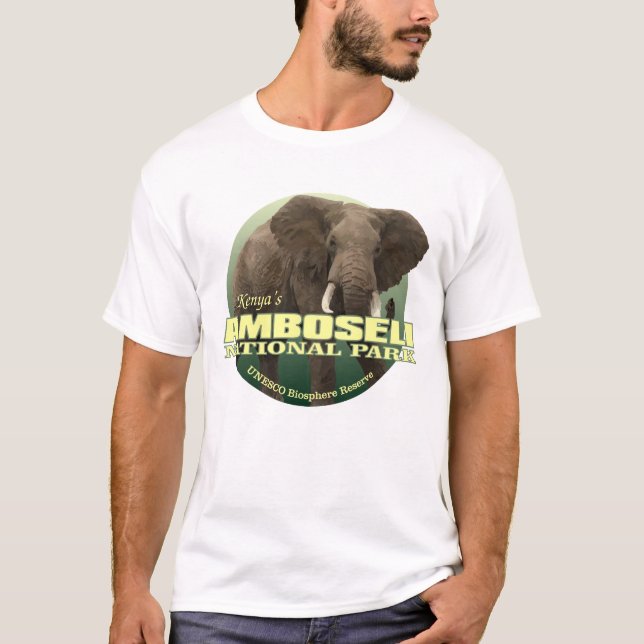 Camiseta Amboseli NP (Elefante Africano) WT (Frente)