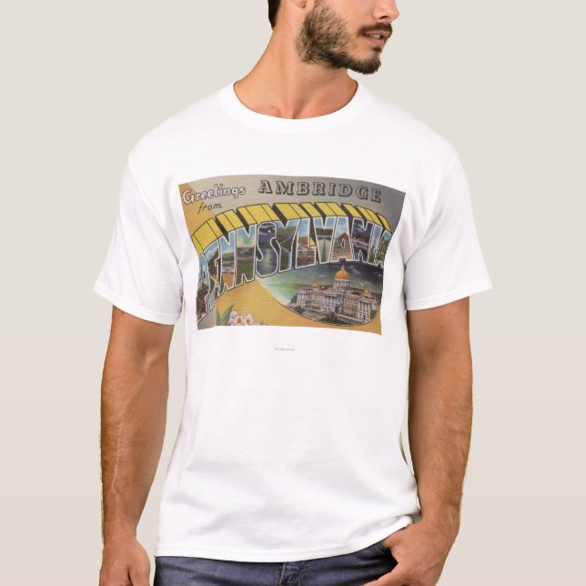 Camiseta Ambridge, Pensilvânia - grandes cenas da letra (Frente)
