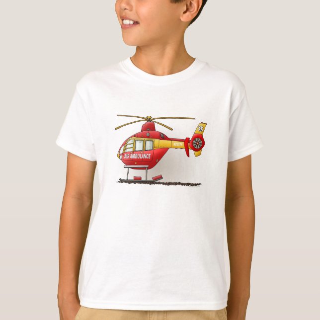 Camiseta Ambulância do helicóptero (Frente)