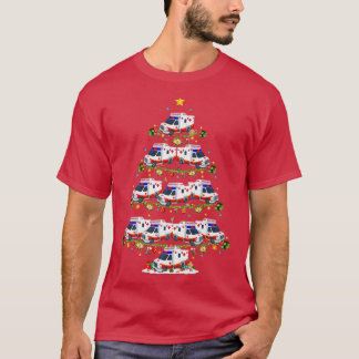 Camiseta Ambulância Engraçada Natal Correspondência Papai N