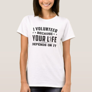 Camiseta Ambulância paramédica voluntária Enfermeira Eng